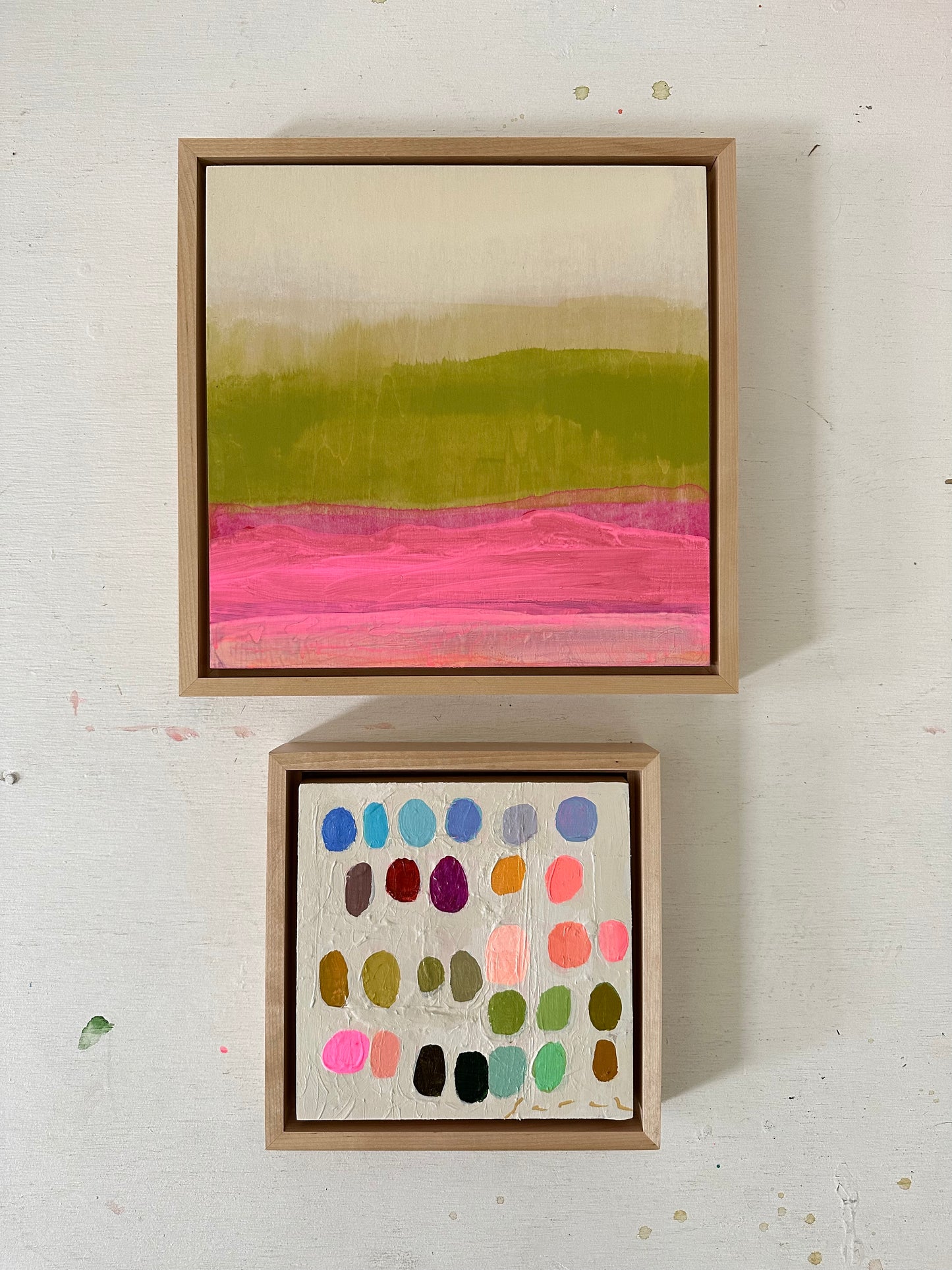 Palette #8 - 11.5” x 11.5” Framed