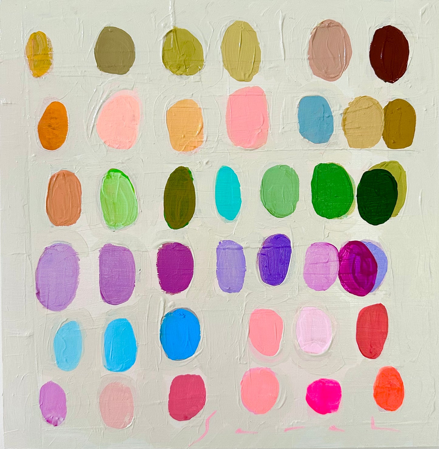 Palette #13 - 10" x 10” Unframed