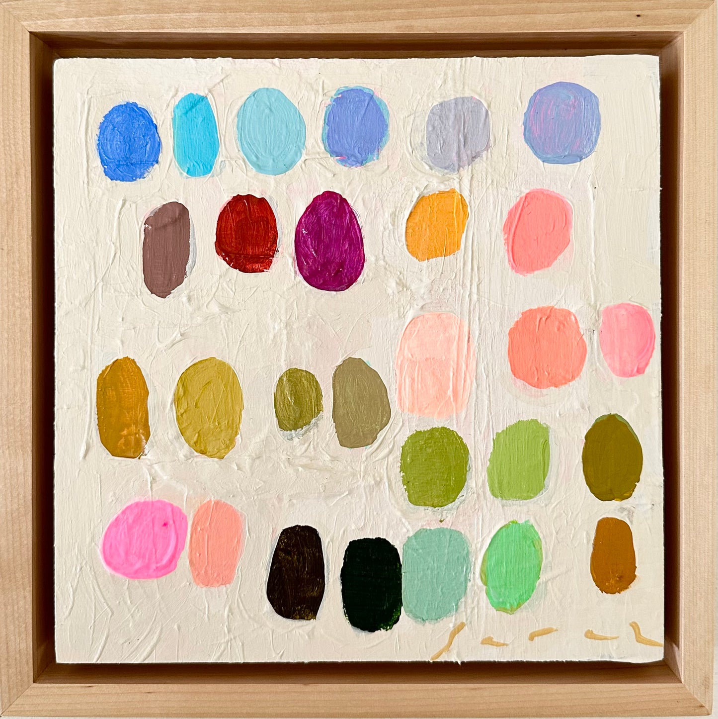 Palette #3 - 9.5” x 9.5” Framed