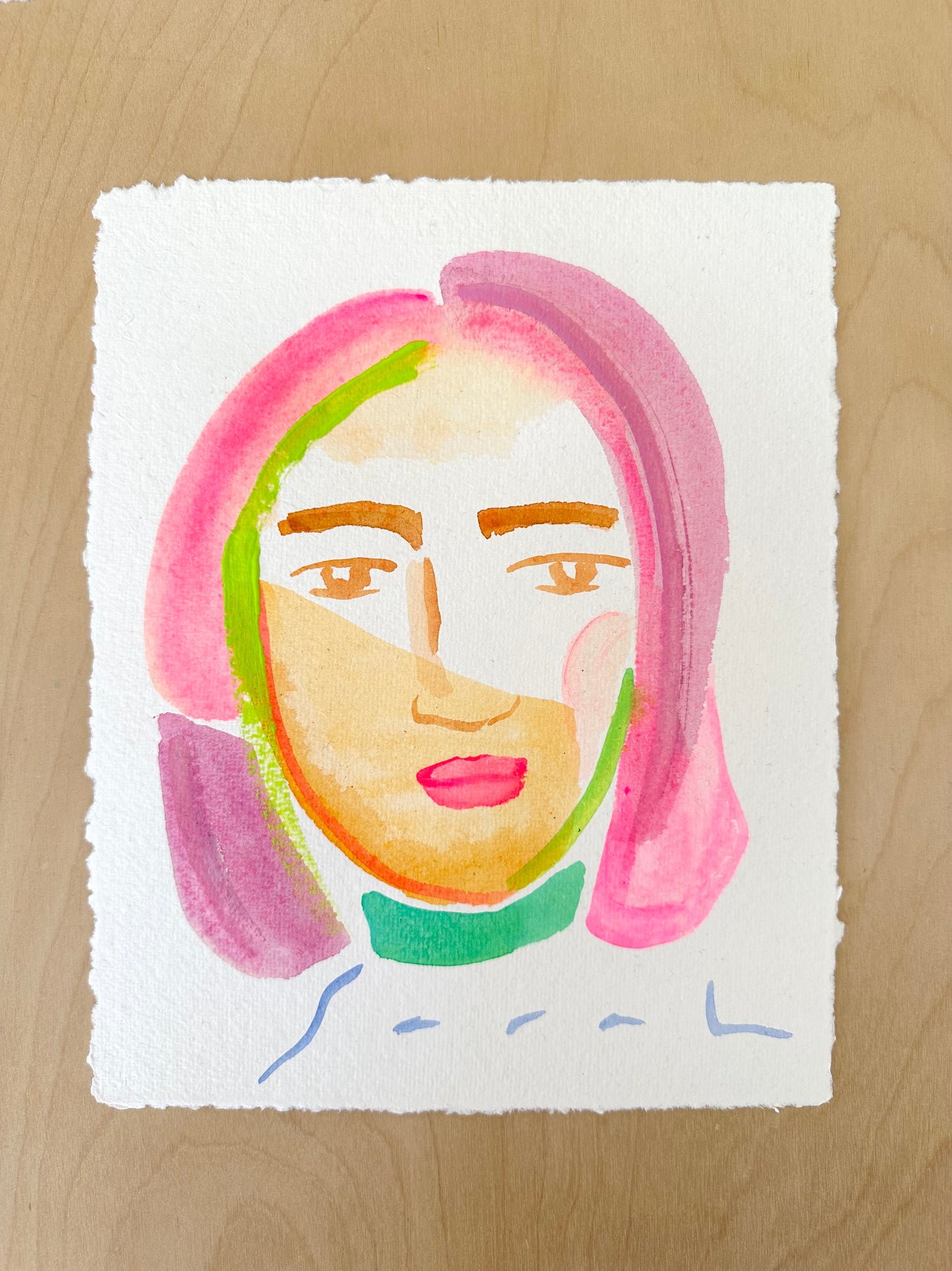 8” x 10” on Handmade Paper
