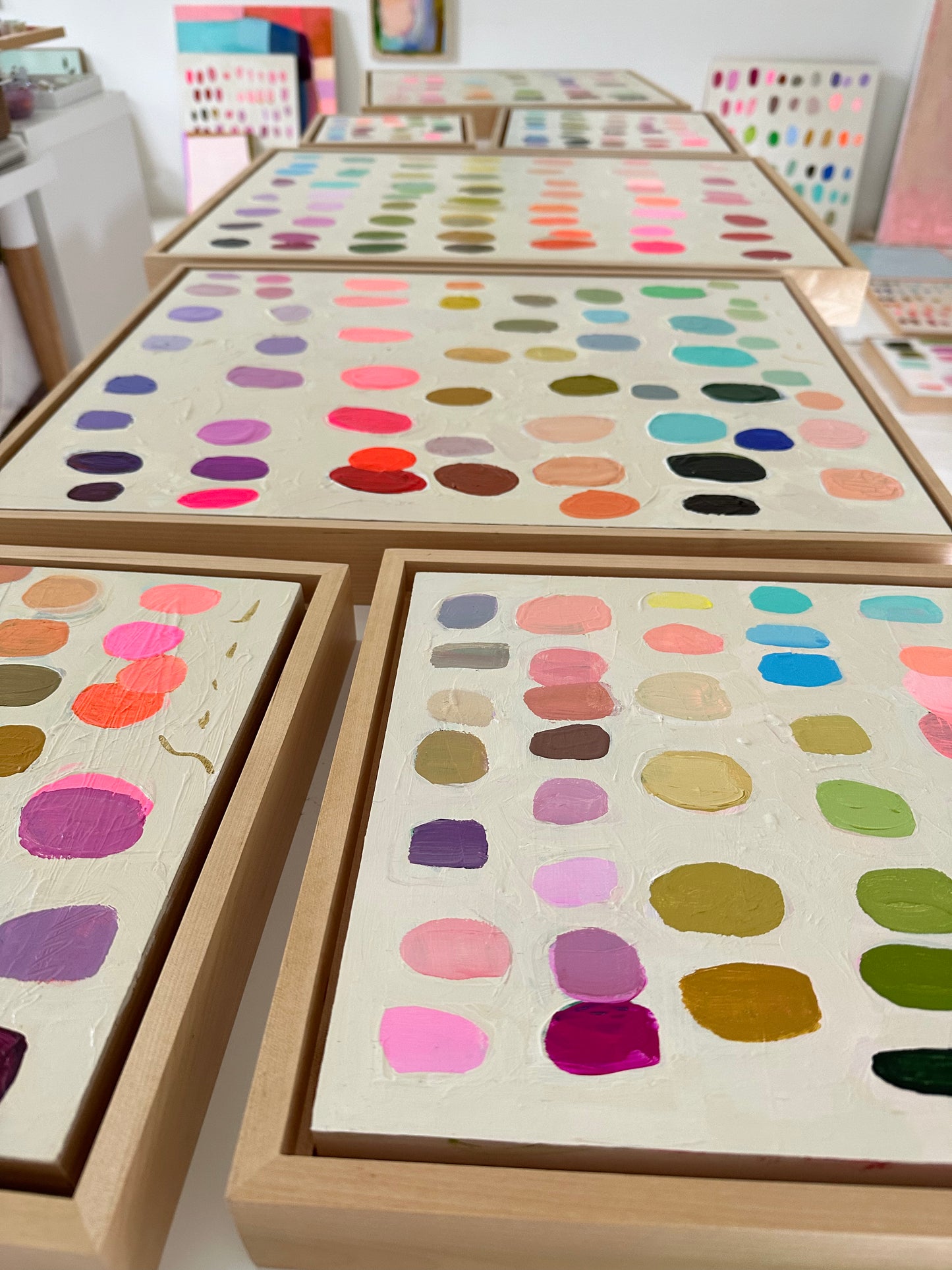 Palette #7 - 11.5” x 11.5” Framed