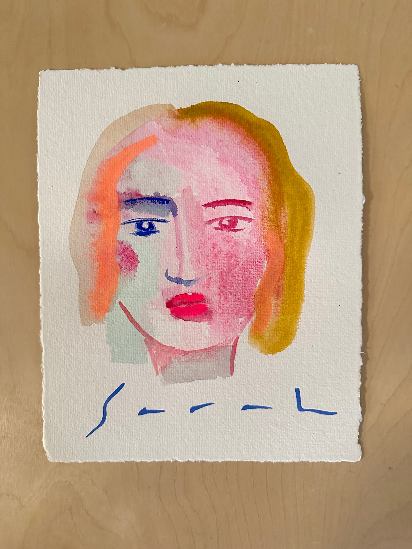 8” x 10” on Handmade Paper