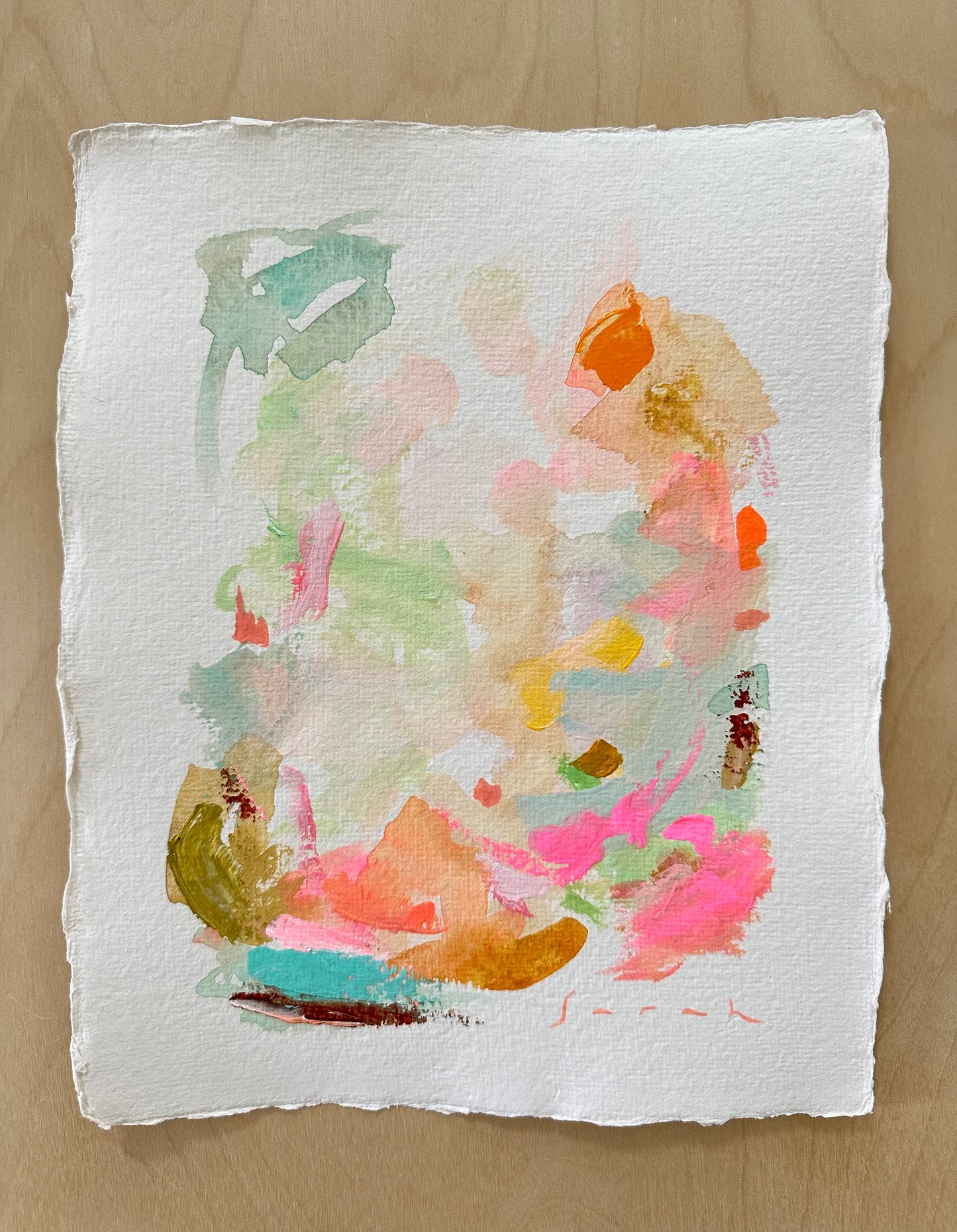 8” x 10” on Handmade Paper