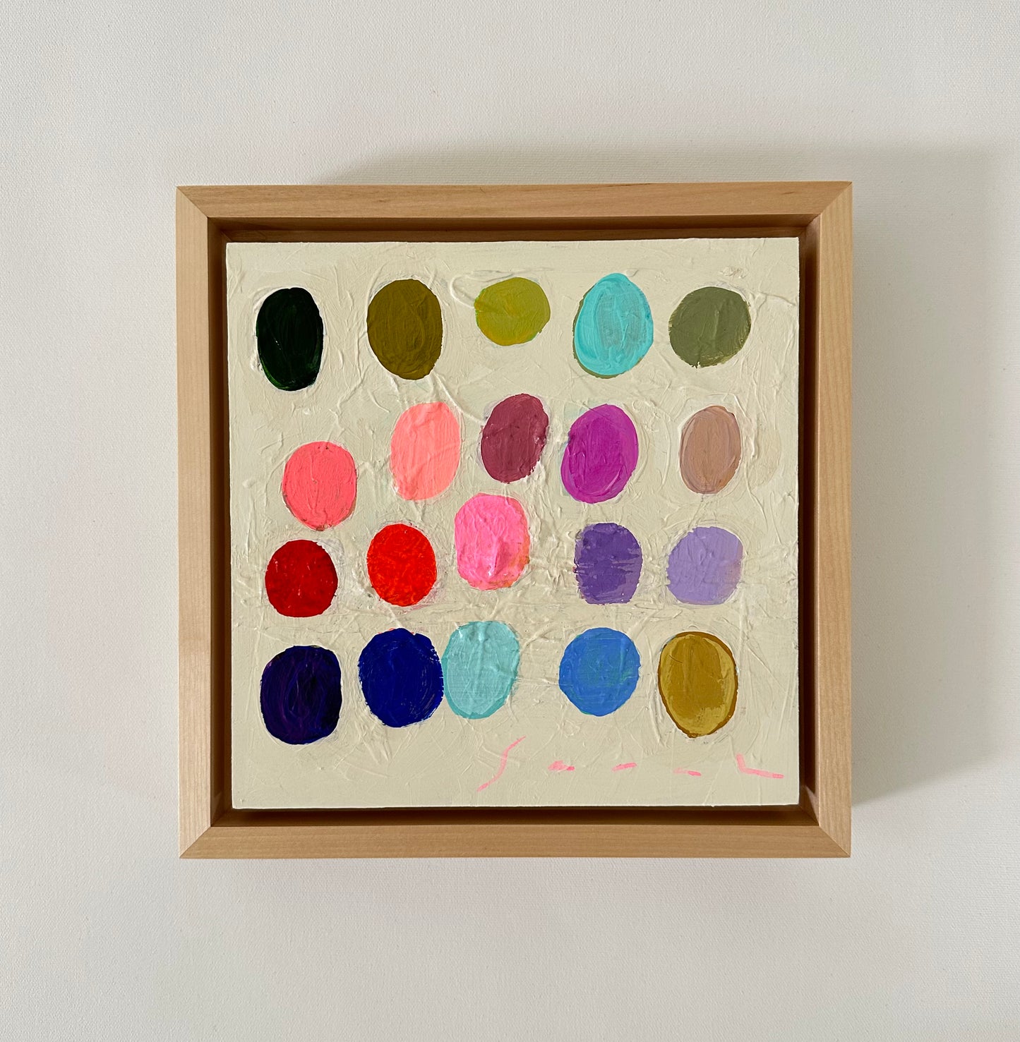 Palette #25 - 9.5” x 9.5” Framed