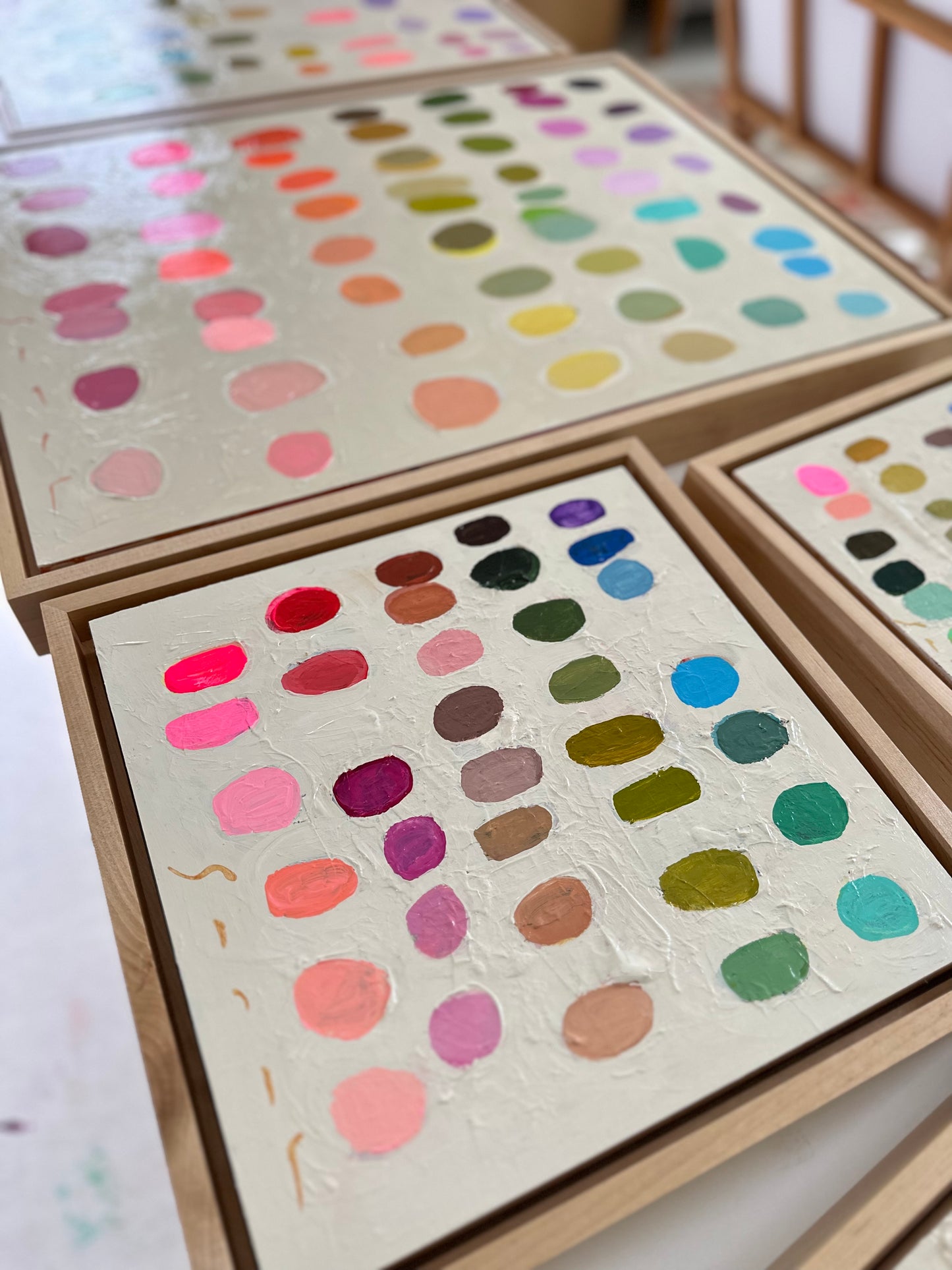 Palette #2 - 13.5” x 13.5” Framed