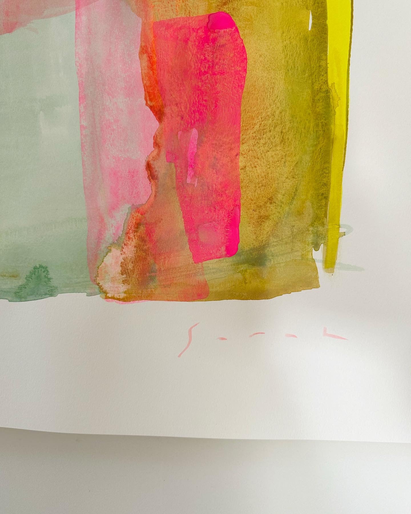 Colorblock #123 - 24”x30” on Watercolor Paper
