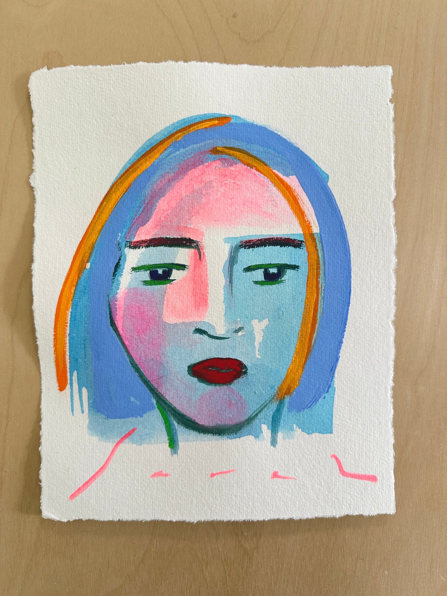 8” x 10” on Handmade Paper