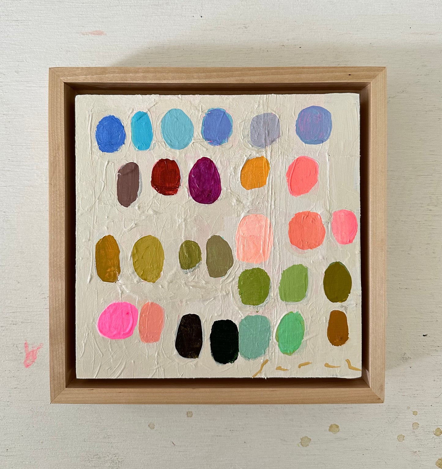Palette #3 - 9.5” x 9.5” Framed