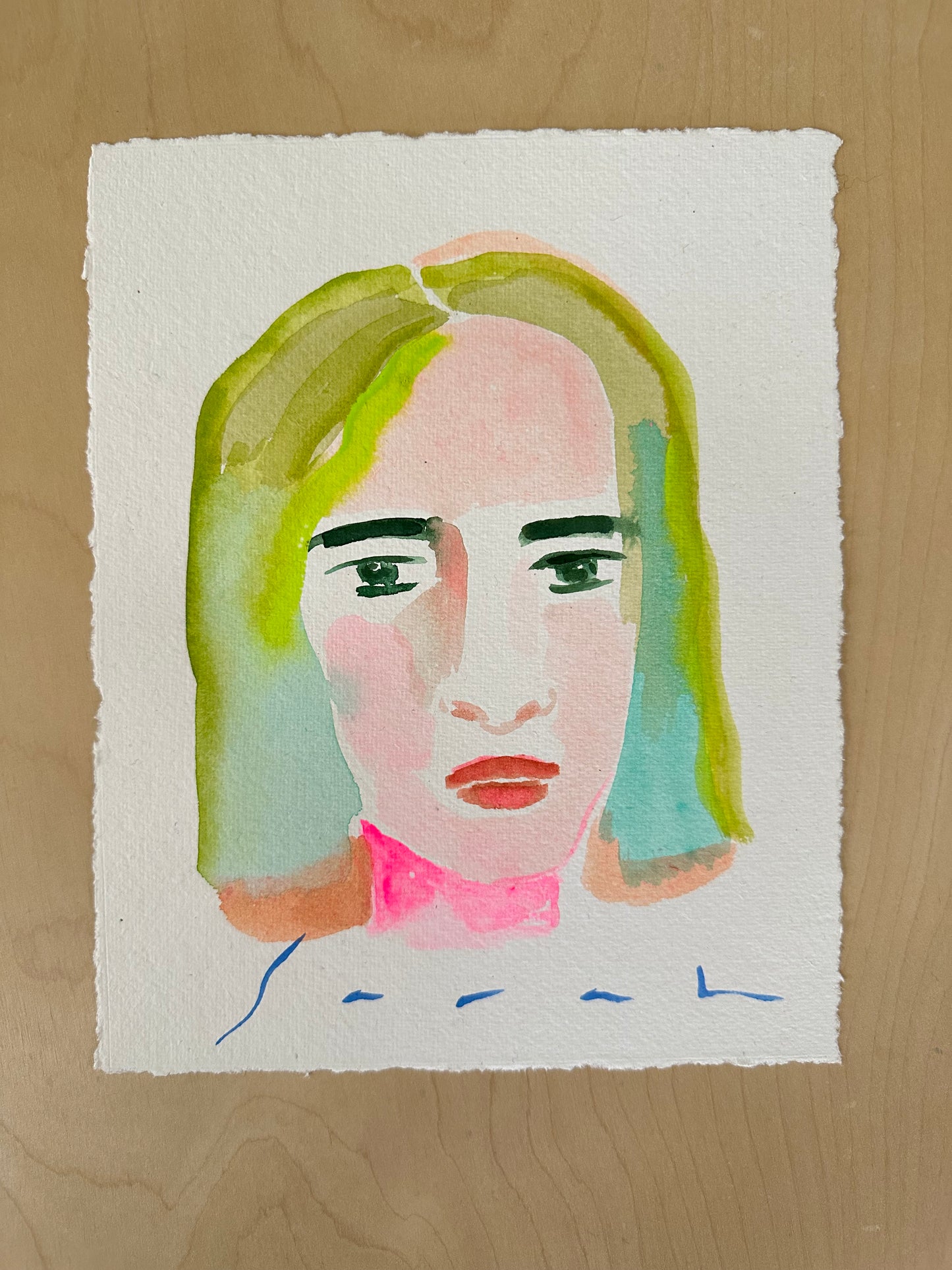 8” x 10” on Handmade Paper