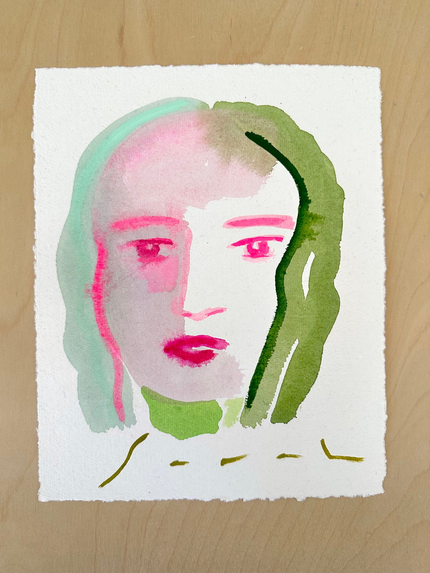 8” x 10” on Handmade Paper
