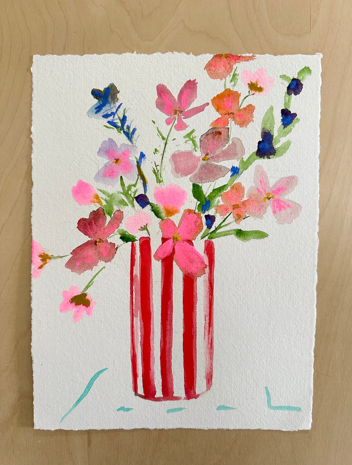 9” x 12” on Handmade Paper