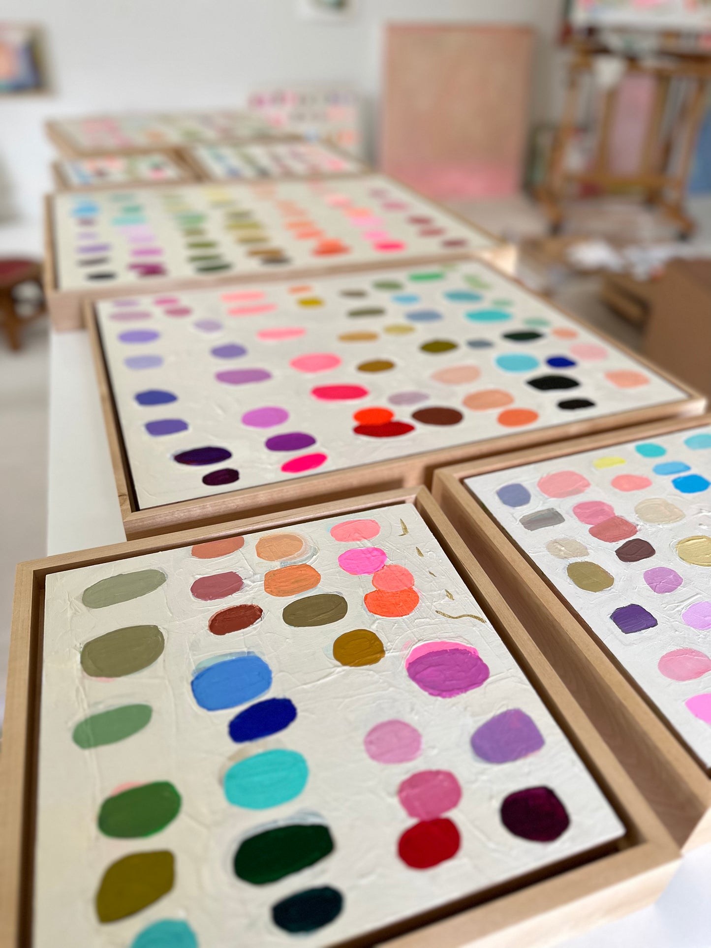 Palette #8 - 11.5” x 11.5” Framed
