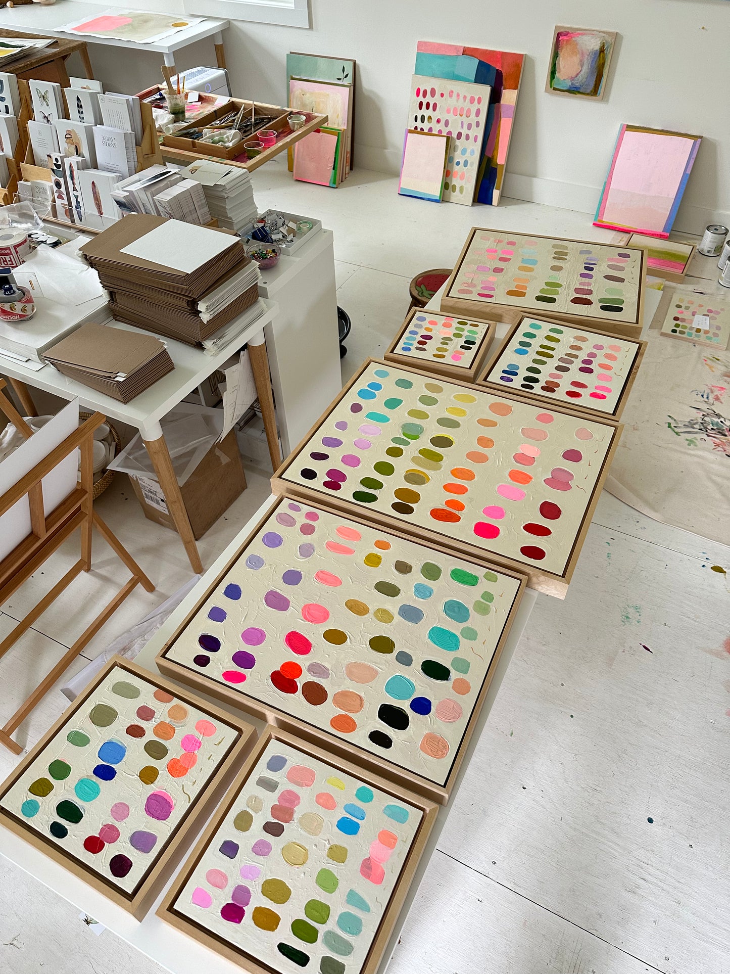 Palette #7 - 11.5” x 11.5” Framed