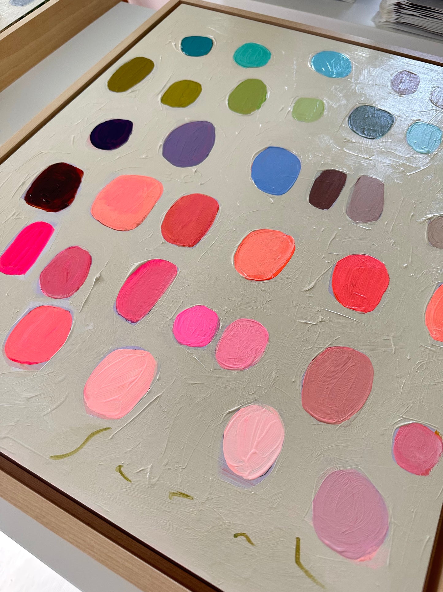 Palette #21 - 17.5”x21.5” Framed