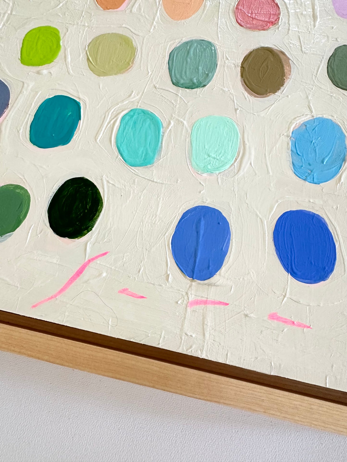 Palette #42 - 13.5”x13.5” Framed