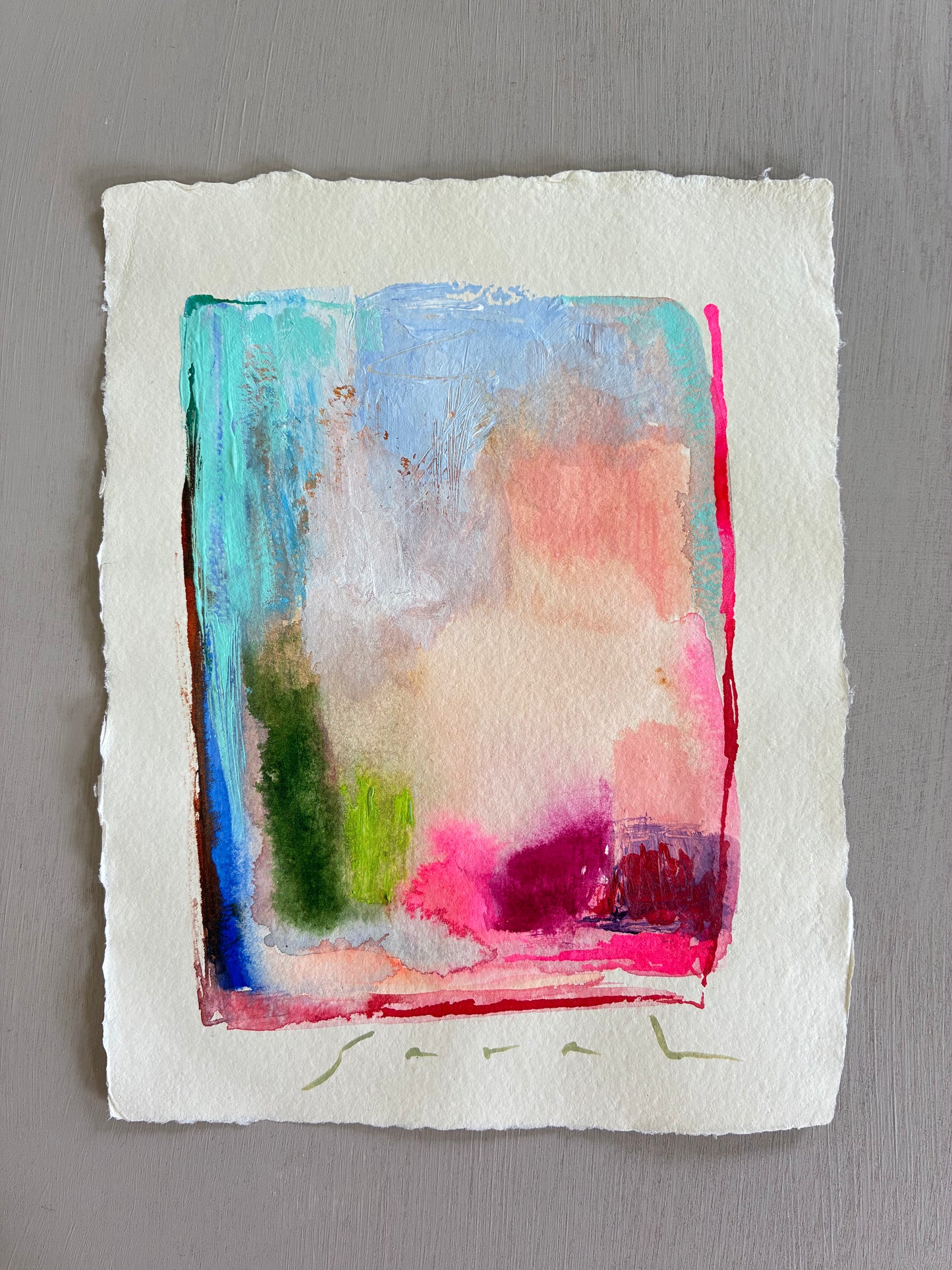 Custom Listing for Lisa 8” x 11” on Handmade Paper