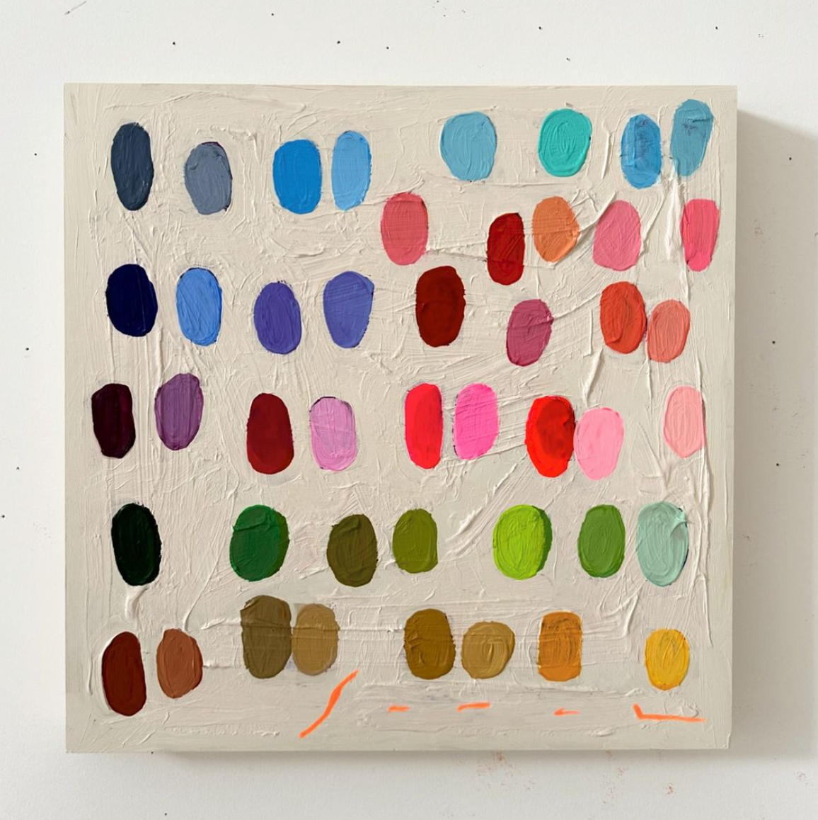 Custom Listing - Palette Painting 16" x 16" Unframed