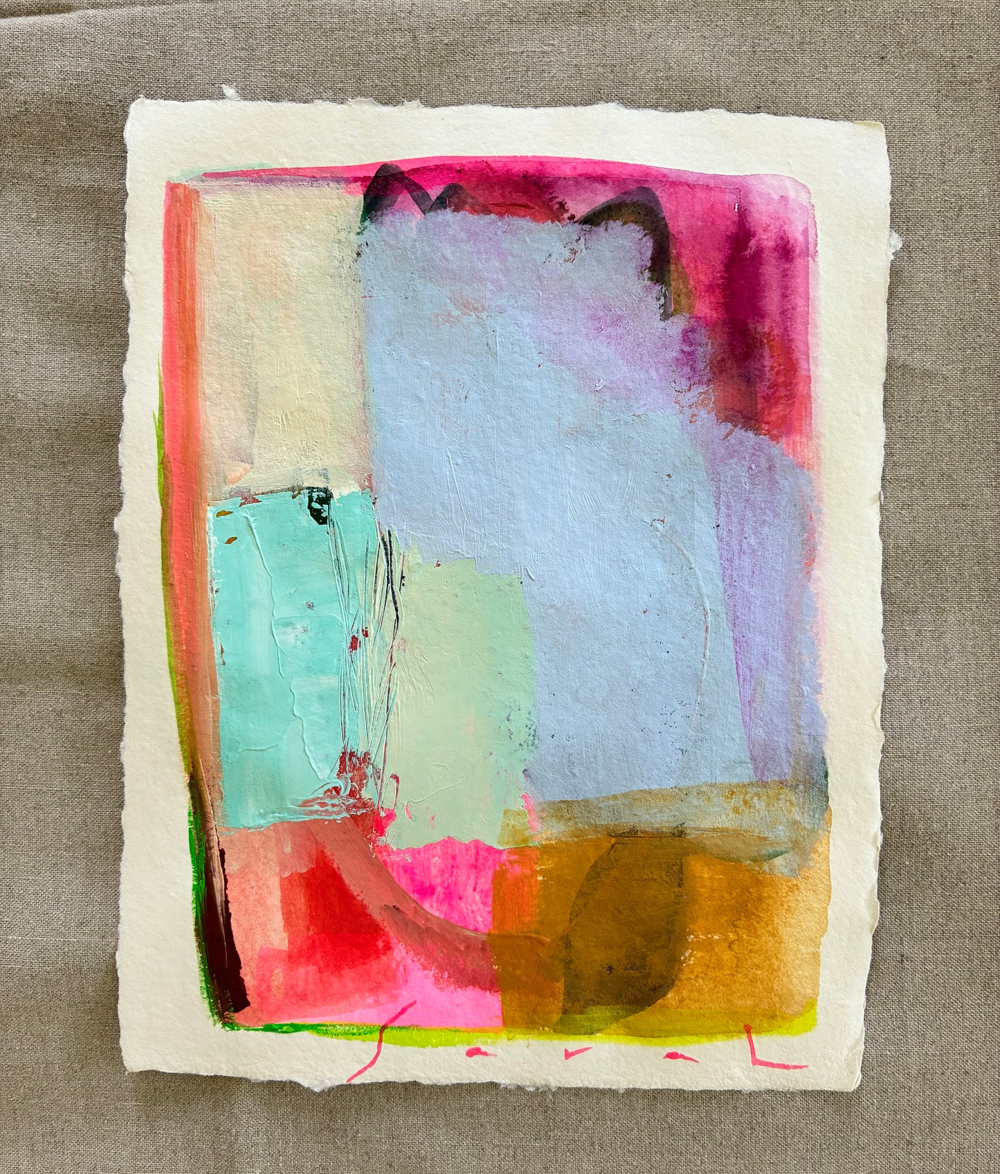 Custom Listing for Lisa 8” x 11” on Handmade Paper