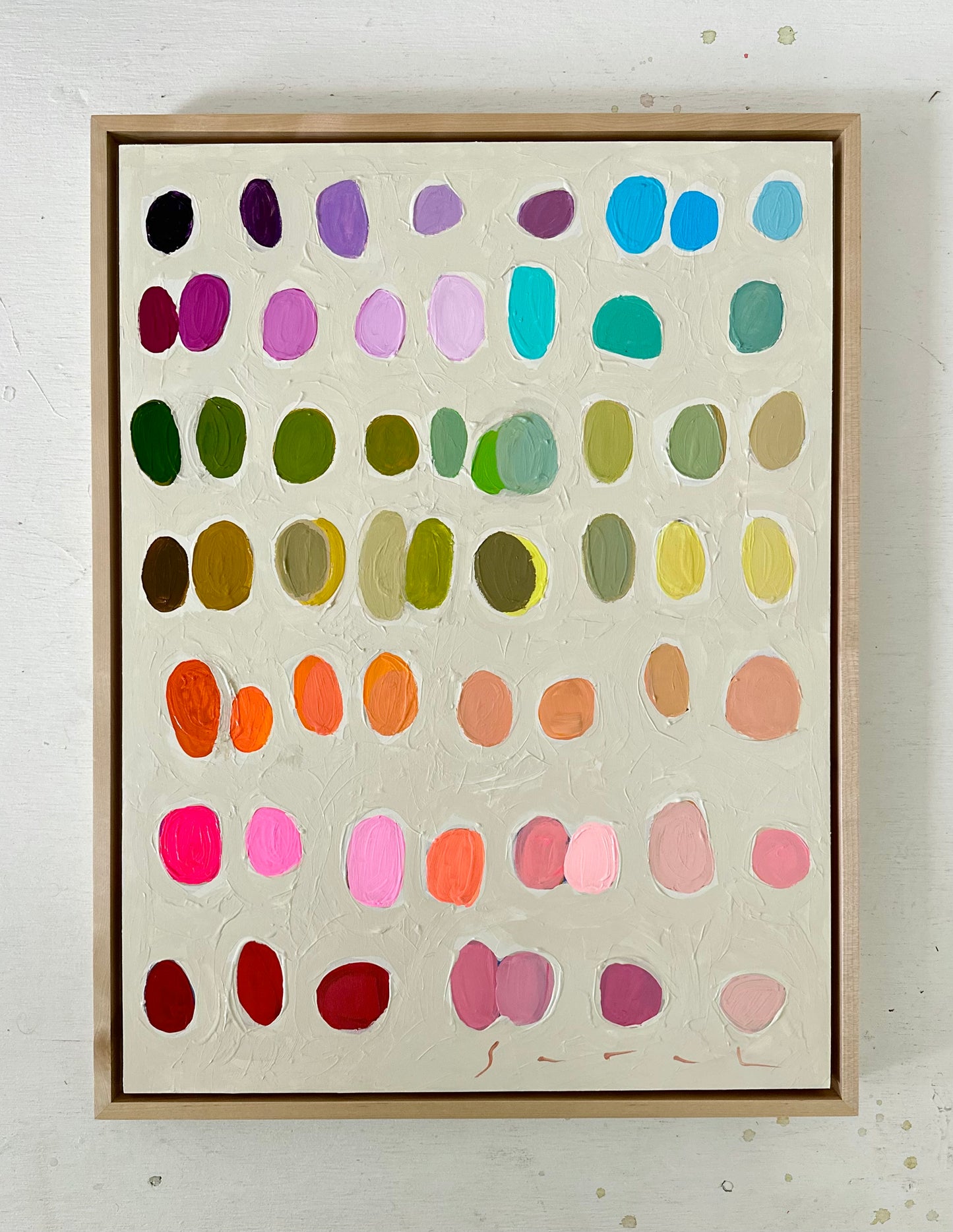 Palette #14 - 19.5” x 25.5” Framed