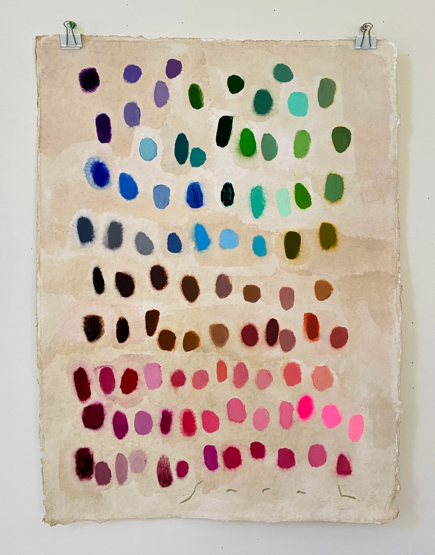 22"x30" on Heavy Handmade Indigo Paper - #16