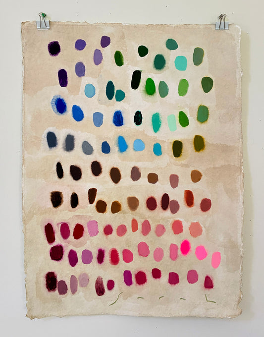 22"x30" on Heavy Handmade Indigo Paper - #16