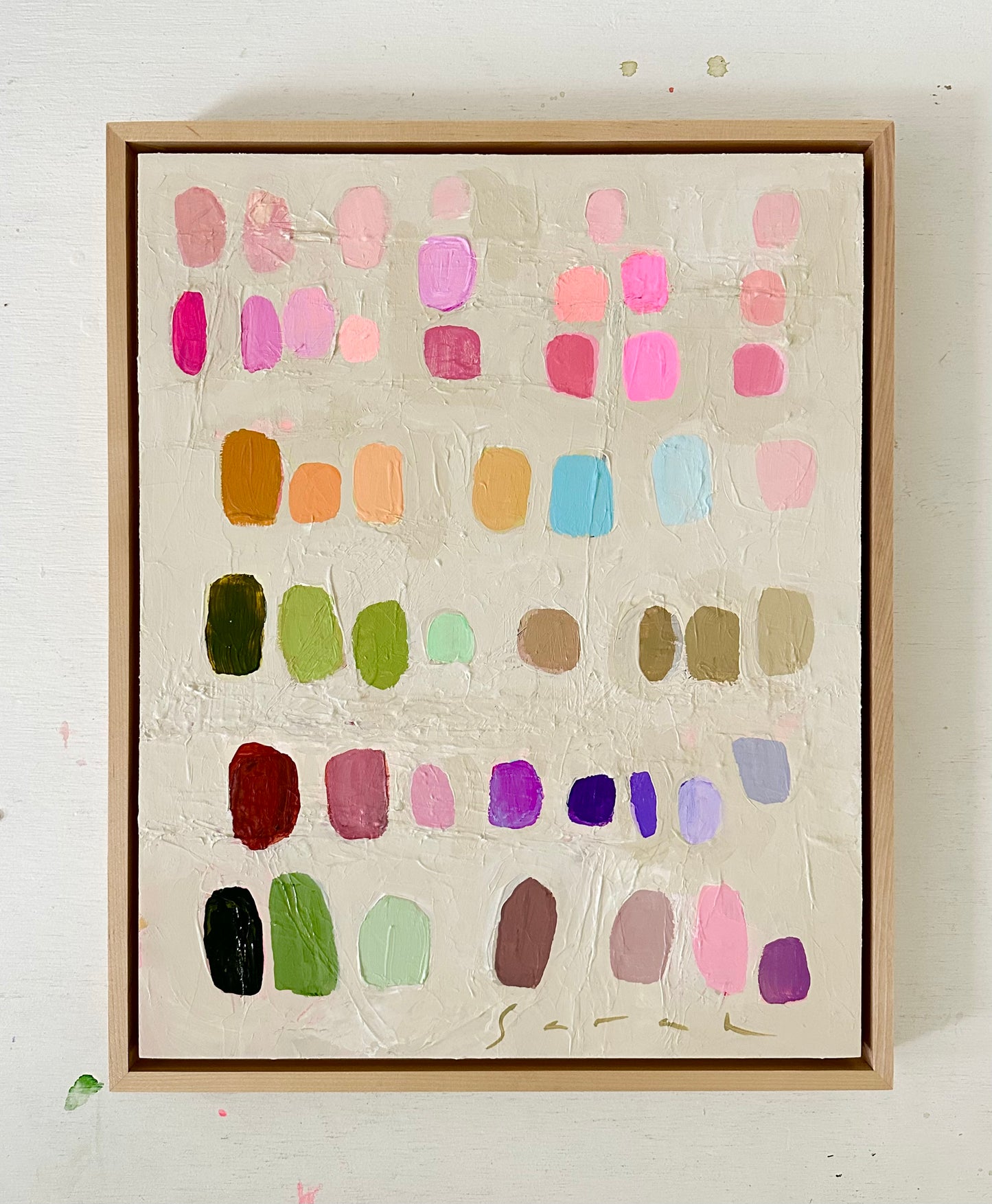 Palette #1 - 17.5 x 21.5” Framed