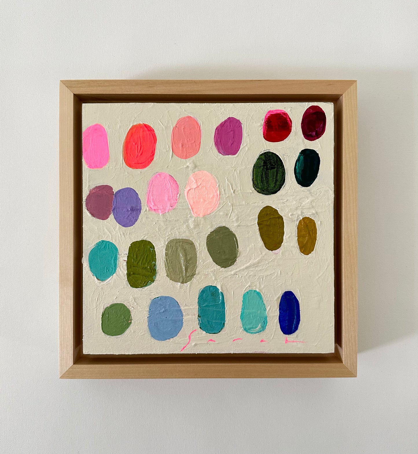 Palette #24 - 9.5” x 9.5” Framed