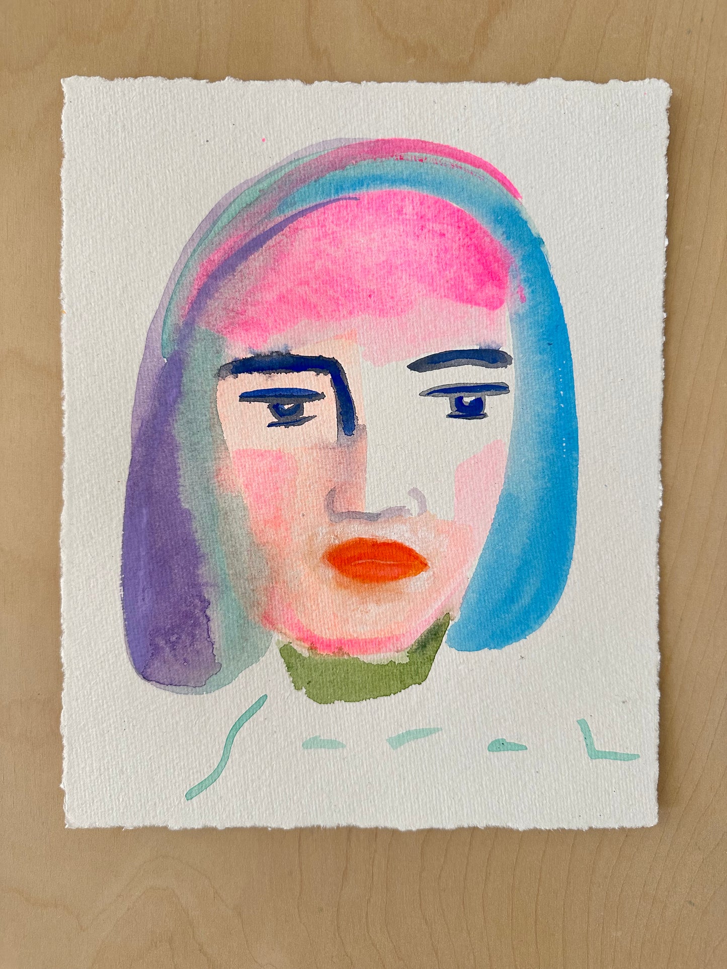 8” x 10” on Handmade Paper