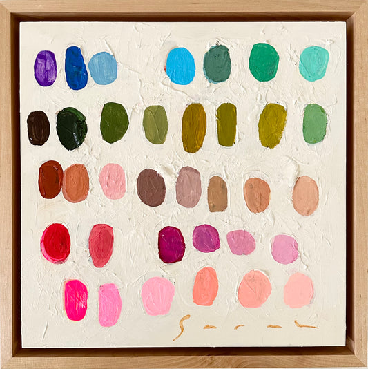 Palette #2 - 13.5” x 13.5” Framed