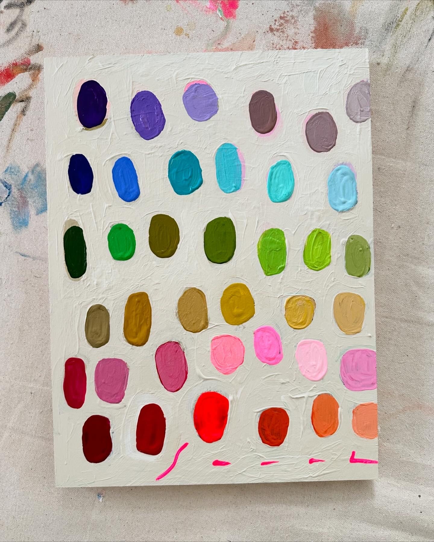 Palette #49 - 12" x 16" Unframed