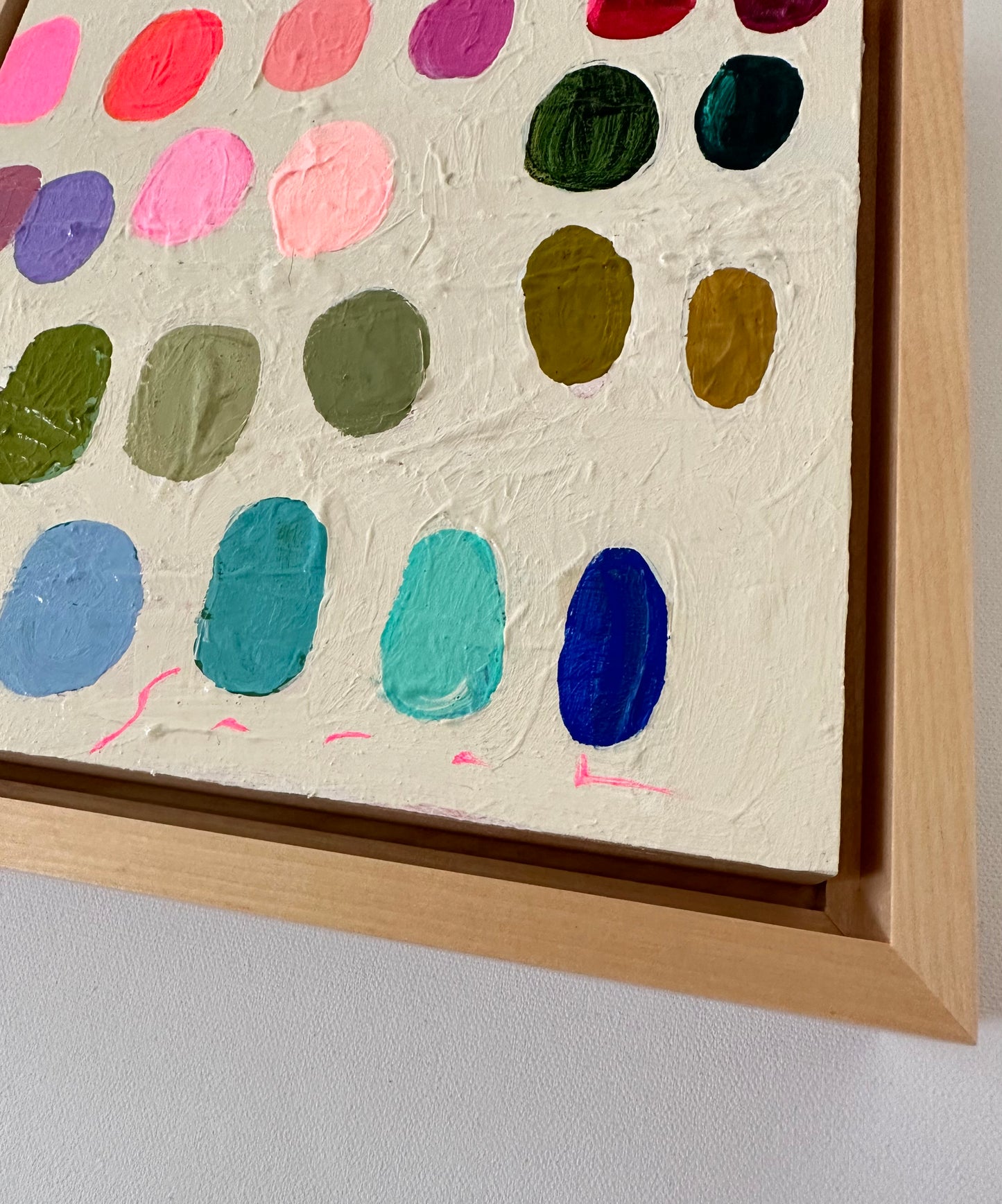 Palette #24 - 9.5” x 9.5” Framed