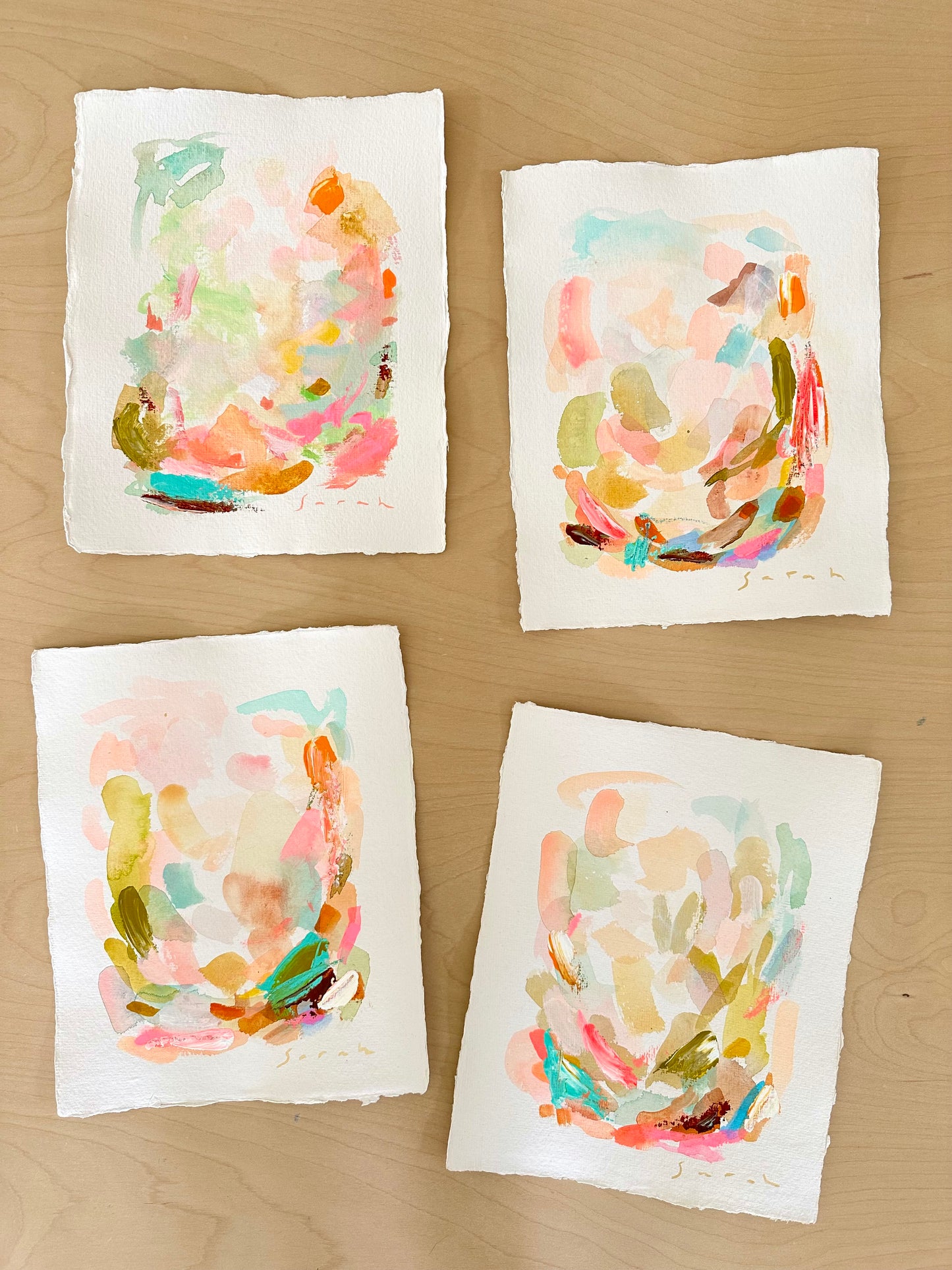 8” x 10” on Handmade Paper