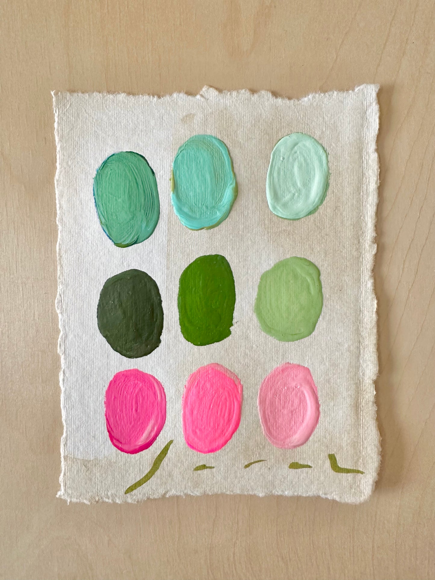 Mini Palette #10 - 5”x7”