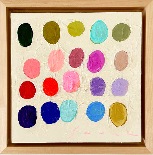 Palette #25 - 9.5” x 9.5” Framed