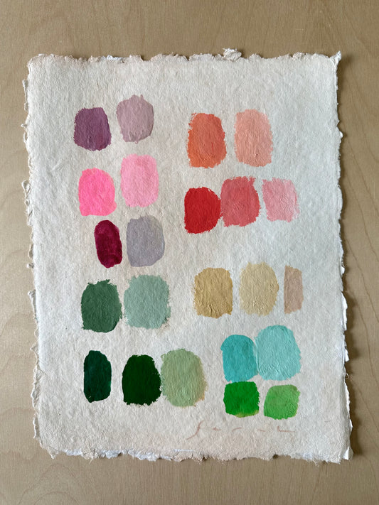 Paper Palette #1 - 9”x11”