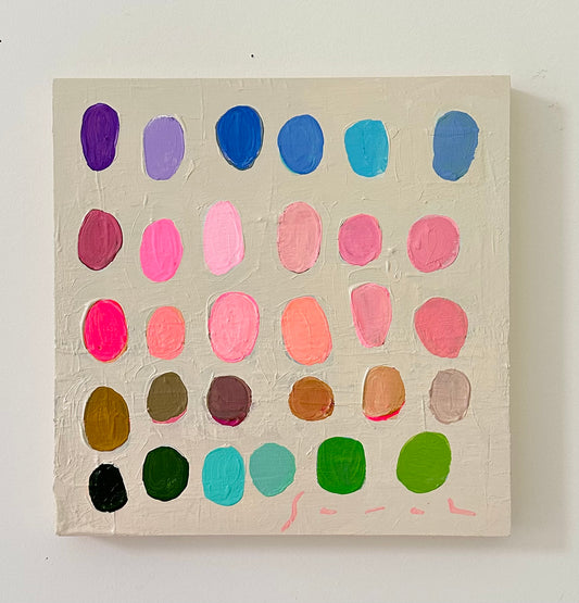 Palette #18 - 10" x 10” Unframed