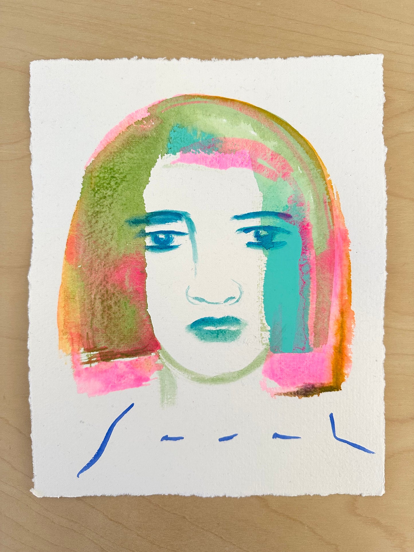 8” x 10” on Handmade Paper