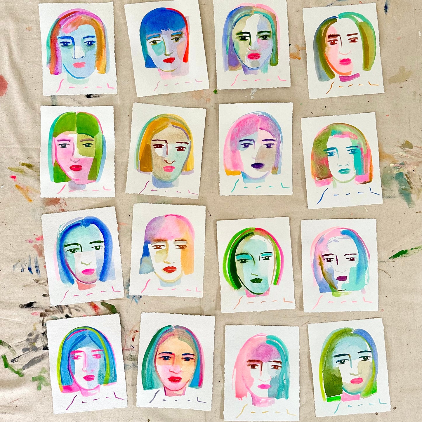 Let's Paint Together! Session #2 ~ Faces