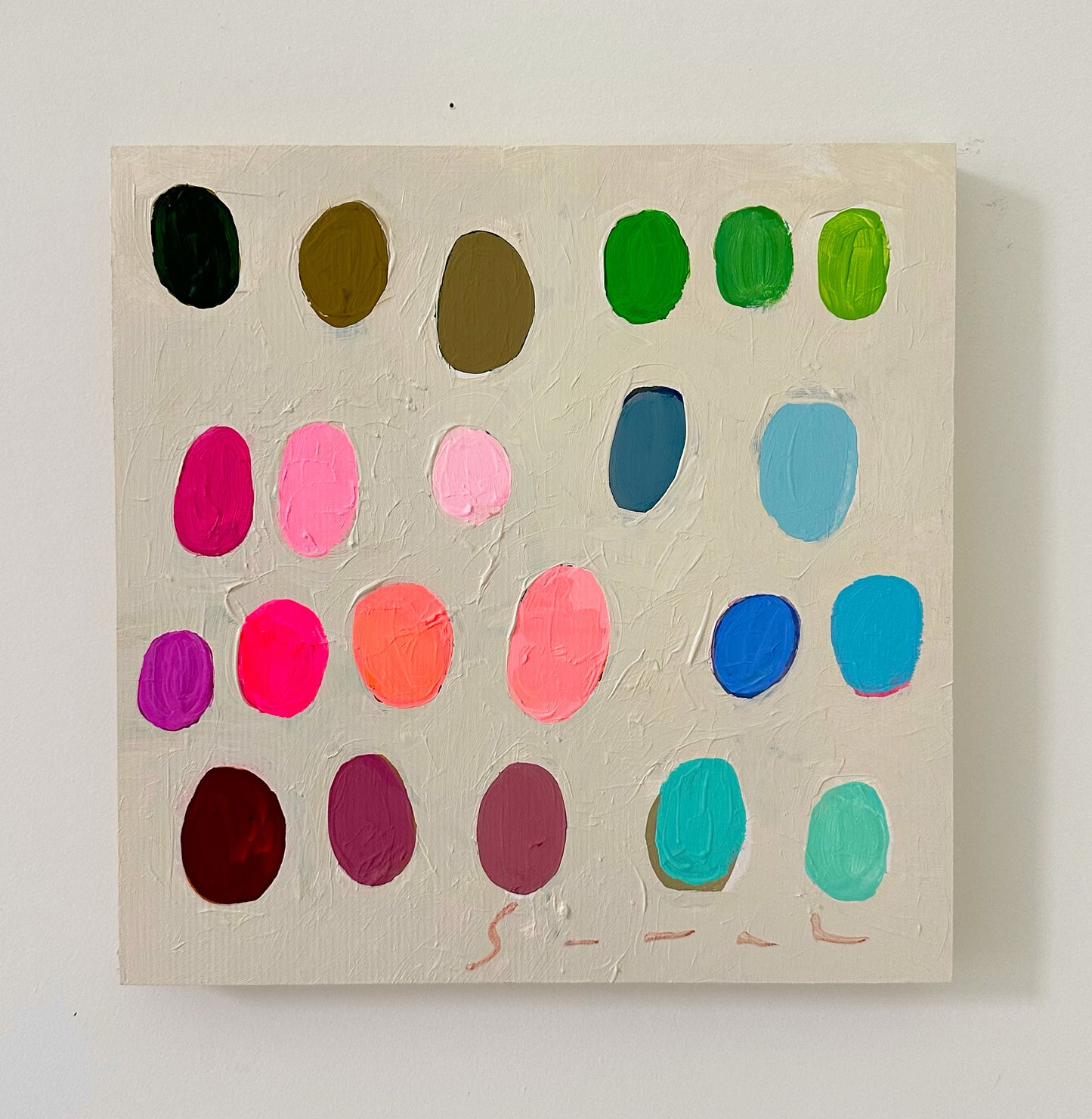 Palette #20 - 10" x 10” Unframed