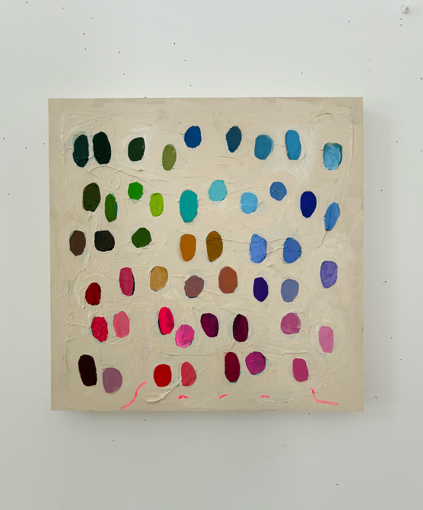 Palette Painting For Una - 16" x 16” Unframed